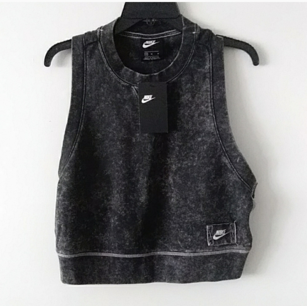 Nike womens light black tank top
